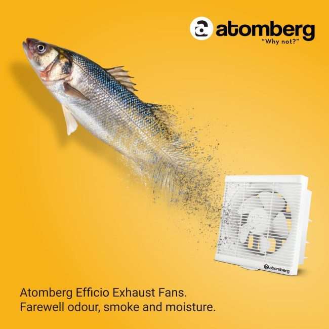 atomberg Efficio 250mm (sweep size) BLDC motor Energy Saving Exhaust Fan (White)