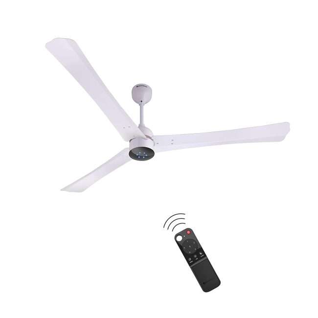 atomberg Renesa+ 1400mm BLDC Motor 5 Star Rated Ceiling Fans for Home with Remote Control | Upto 65% Energy Saving High Speed Fan with LED Lights | 2+1 Year Warranty (Pearl White)