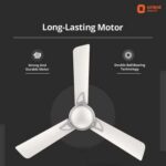 Orient Electric Kiara Shine 1200mm High Speed Ceiling Fan (Pearl Metallic White)