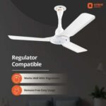 Orient Electric I- Float 1200mm 32W Intelligent BLDC Ceiling Fan for Home | 5 Star Rated Fan | Energy-saving and Cost-saving BLDC Ceiling Fan | 3-year Warranty (White)