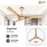 Orient Electric Kiara Shine 1200mm High Speed Ceiling Fan (Chocolate Gold)
