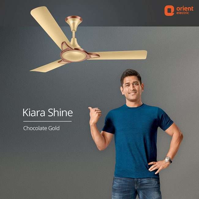 Orient Electric Kiara Shine 1200mm High Speed Ceiling Fan (Chocolate Gold)
