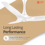 Orient Aeroquiet Ceiling Fan for Home 48 inch 1200mm (White)