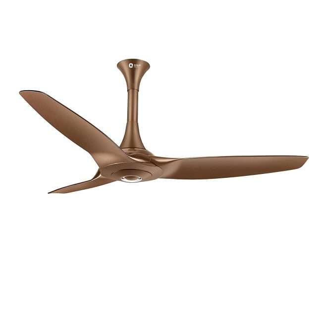 Orient Aeroquiet Ceiling Fan for Home 48 inch 1200mm (Caramel Brown)