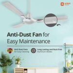 Orient Electric Gratia  1200 MM Deco Fan (Silky Silver)