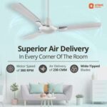 Orient Electric Gratia  1200 MM Deco Fan (Silky Silver)