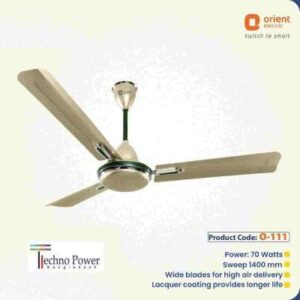 ORIENT Orient Quasar Ornamental 1200mm Ceiling Fan (Sea Green Oyster Green)