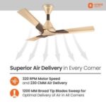 Orient Electric Wendy 1200mm Ceiling Fan (Topaz Gold/Brown)