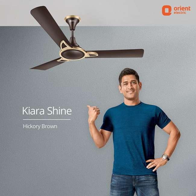 Orient Electric Kiara Shine 1200mm High Speed Ceiling Fan (Hickory Brown)