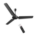 atomberg Ikano 1200mm BLDC Motor 5 Star Rated Ceiling Fans for Home with Remote Control | Upto 65% Energy Saving High Speed Fan with LED Lights | 2+1 Year Warranty (Black)