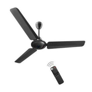 atomberg Ikano 1200mm BLDC Motor 5 Star Rated Ceiling Fans for Home with Remote Control | Upto 65% Energy Saving High Speed Fan with LED Lights | 2+1 Year Warranty (Black)