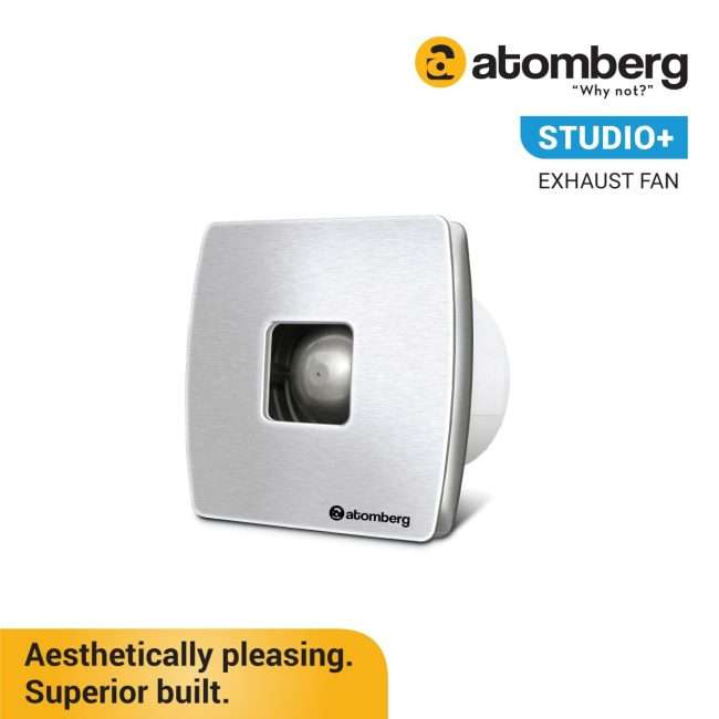 atomberg Studio+ 150mm (sweep size) BLDC motor Energy Saving Exhaust Fan (Stainless Steel)
