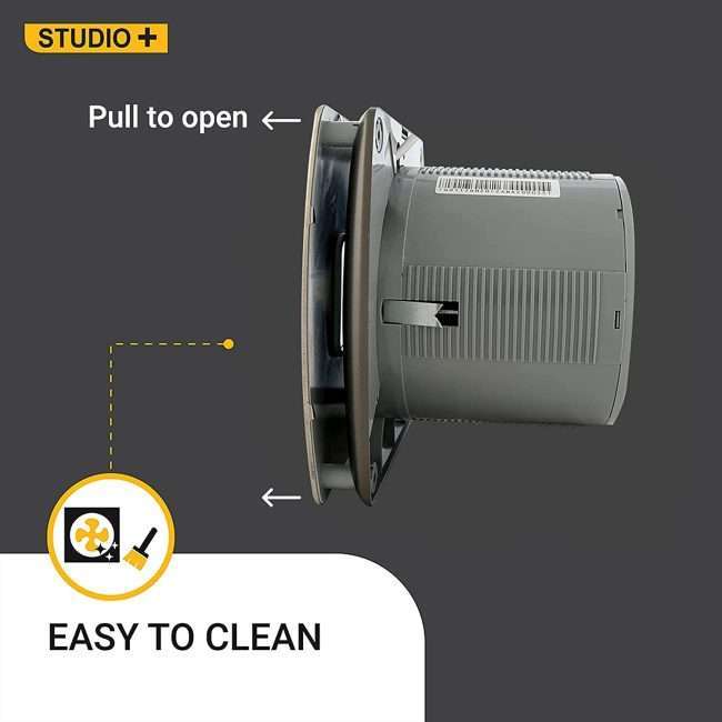 atomberg Studio+ 150mm (sweep size) BLDC motor Energy Saving Exhaust Fan (Stainless Steel)