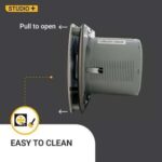 atomberg Studio+ 150mm (sweep size) BLDC motor Energy Saving Exhaust Fan (Stainless Steel)