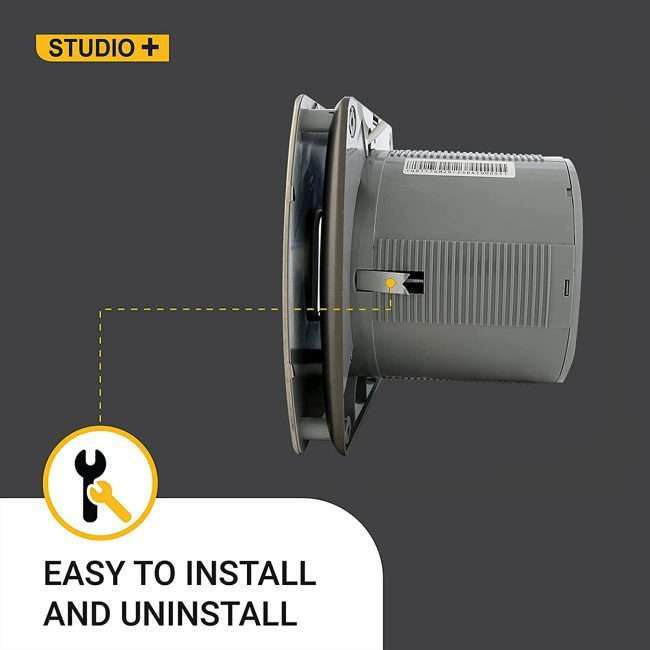 atomberg Studio+ 150mm (sweep size) BLDC motor Energy Saving Exhaust Fan (Stainless Steel)