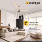 atomberg Renesa+ 1200mm BLDC Motor 5 Star Rated Ceiling Fans for Home with Remote Control | Upto 65% Energy Saving High Speed Fan with LED Lights | 2+1 Year Warranty (Metallic Gold)