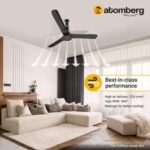 atomberg Studio+ 1200mm BLDC Motor 5 Star Rated Ceiling Fans for Home with Remote Control | Upto 65% Energy Saving High Speed Fan with LED Lights | 1+1 Year Warranty (Earth Brown)