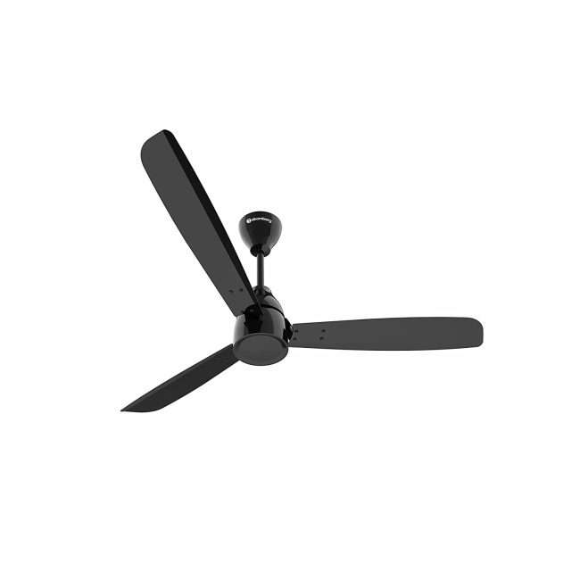 atomberg Renesa Alpha 1200mm BLDC Motor 5 Star Rated Ceiling Fans for Home with Regulator | Upto 65% Energy Saving High Speed Fan | 2+1 Year Warranty (Black)