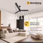 atomberg Renesa Alpha 1200mm BLDC Motor 5 Star Rated Ceiling Fans for Home with Regulator | Upto 65% Energy Saving High Speed Fan | 2+1 Year Warranty (Black)