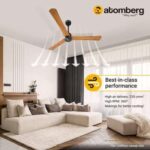 atomberg Renesa+ 1200mm BLDC Motor 5 Star Rated Ceiling Fans for Home with Remote Control | Upto 65% Energy Saving High Speed Fan with LED Lights | 2+1 Year Warranty (Golden oakwood)