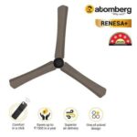 atomberg Renesa+ 1200mm BLDC Motor 5 Star Rated Ceiling Fans for Home with Remote Control | Upto 65% Energy Saving High Speed Fan with LED Lights | 2+1 Year Warranty (Earth Brown)