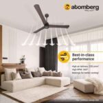 atomberg Renesa+ 1200mm BLDC Motor 5 Star Rated Ceiling Fans for Home with Remote Control | Upto 65% Energy Saving High Speed Fan with LED Lights | 2+1 Year Warranty (Earth Brown)