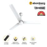 atomberg Renesa 1200mm BLDC Motor 5 Star Rated Ceiling Fans for Home with Remote Control | Upto 65% Energy Saving High Speed Fan with LED Lights | 2+1 Year Warranty (White)