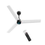 atomberg Renesa 1200mm BLDC Motor 5 Star Rated Ceiling Fans for Home with Remote Control | Upto 65% Energy Saving High Speed Fan with LED Lights | 2+1 Year Warranty (White and Black)