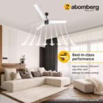 atomberg Renesa 1200mm BLDC Motor 5 Star Rated Ceiling Fans for Home with Remote Control | Upto 65% Energy Saving High Speed Fan with LED Lights | 2+1 Year Warranty (White and Black)