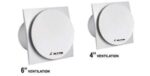Rexton Plastic Moon Super Silent Ventilation Exhaust Fan - R21307 (6 inches, White)