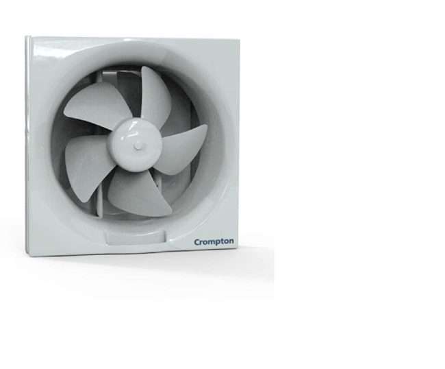 Crompton Plastic Brisk Air Plus 6-Inch Exhaust Fan (White)
