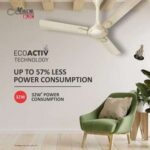 Havells Milor BLDC 1200mm Energy Saving with Remote Control 5 Star Ceiling Fan (Pearl Ivory Gold)