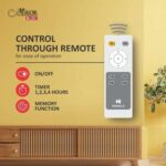 Havells Milor BLDC 1200mm Energy Saving with Remote Control 5 Star Ceiling Fan (Pearl Ivory Gold)