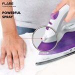 HAVELLS Flare 1250 W Steam Iron with Teflon Coated Sole Plate, Vertical & Horizontal Ironing & 2 Years Warranty. (Purple)