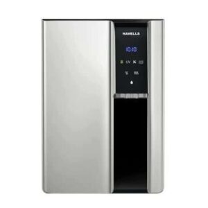 Havells Gracia Alkaline Water Purifier, Hot, Warm and Ambient dispensing, Cu+Zn+ Alkaline+natural minerals, 7 stage Purification, 6.8L SS tank, RO+UV+UV LED, 24*7 Tank Sanitization, (Silver & Black)