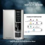 Havells Gracia Alkaline Water Purifier, Hot, Warm and Ambient dispensing, Cu+Zn+ Alkaline+natural minerals, 7 stage Purification, 6.8L SS tank, RO+UV+UV LED, 24*7 Tank Sanitization, (Silver & Black)