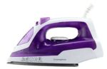 Crompton Fabrimagic 1200 W Steam Iron with 200 ml water tank, Upto 13g /min steam output and Teflon coating soleplate (purple), Small (ACGSI-FABRIMAGIC)