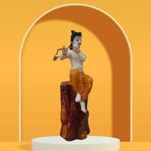 Krishna Statue Big Size for Mandir Decor / living room / Guest room / Office Temple / Puja room / Kishan ji murti (Size :: 21 x 6 Inches)