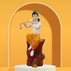 Krishna Statue Big Size for Mandir Decor / living room / Guest room / Office Temple / Puja room / Kishan ji murti  (Size :: 21 x 6 Inches)