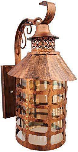 TRACKLITE Wall Light/Wall Lamp to Décor Home/Living Room/Bedroom/Office/Dining/Cafe/Restaurants, Doom Design, Golden Antique ( WITH 1 BULB FREE FREE )