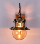 TRACKLITE  Wall Light/Wall Lamp to Décor Home/Living Room/Bedroom/Office/Dining/Cafe/Restaurants, Doom Design, Golden Antique ( WITH BULB FREE FREE FREE )