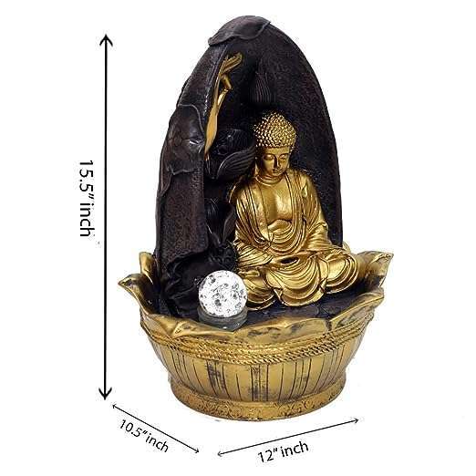 BUDDHA JI LOERD BUDDHA JI Cottage Handicraft Water Fountain ( BUDDH JI )  Statue Showpiece Home Decor Items