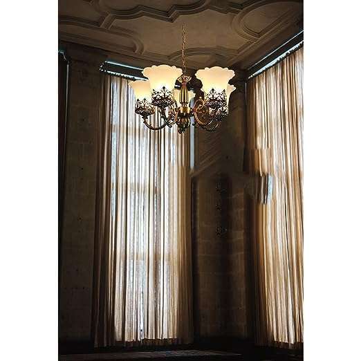 TRACKLITE ANTIQ JHUMMAR Code-8893  5-Light Portable Chandelier with Brass Finish and Antique Design - Perfect for Living Rooms, Dining Rooms, Halls or Bedrooms, jhumar Lighting for Home, jhumar for Hall  (INSTALLATION FREE + 5 BULB FREE)
