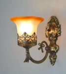 TRACKLITE (HALL LIGHT 7632/1 )Round Wall Light (Antique Golden)  ( WHIT BULB FREE FREE FREE )