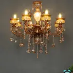 TRACKLITE  JHUMMAR  Enterprises Home Decor Light Fixture Antique Style Chandelier for Home Decor Drawingromm Livingroom Kidsroom  light with led bulp                   (INSTALLATION FREE WITH 8 BULB FREE FREE )