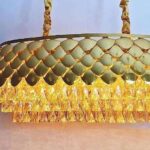 TRACKLITE ( CH 1029/480x300) Brontes Metal and K9 Crystal Golden Finish Exqusite Design Chandelier/Jhumar for Home and Office ; Pack of 1 Jhumar ( GOLDE)                                  (INSTALLATION FREE)