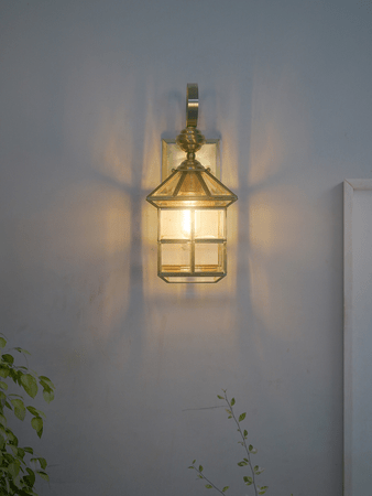 Tracklite Classy Square Copper Cage Decorative Wall Lamp for Living Room, Hallway, Dinning Area | Night Wall Light for Bedroom, Kitchen & Office (WITH  BULB FREE)