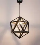 TRACKLITE -FOOTBALL HANGING Decorative Hanging Lamp/Pendant Lamp/Ceiling Light to décor your Home, Bedroom, Drying Room, Living room, Restaurant and Home Decor Pendants Ceiling Lamp Pendants Ceiling Lamp  (Black) ( WITH 1 BULB FRE FREE )