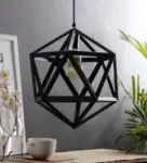 TRACKLITE -FOOTBALL HANGING Decorative Hanging Lamp/Pendant Lamp/Ceiling Light to décor your Home, Bedroom, Drying Room, Living room, Restaurant and Home Decor Pendants Ceiling Lamp Pendants Ceiling Lamp  (Black) ( WITH 1 BULB FRE FREE )