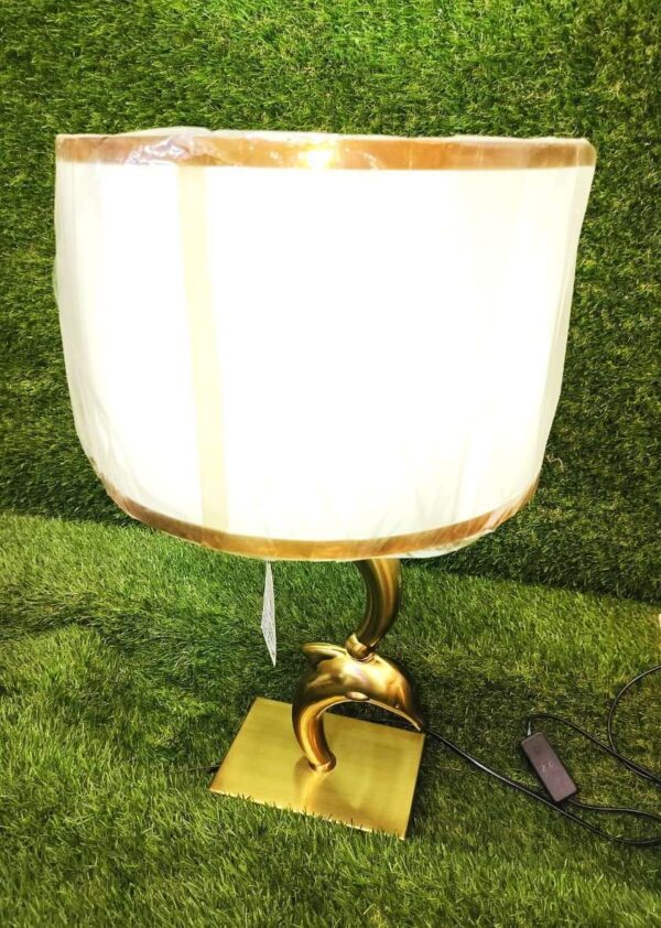 TRACKLITE LAMP Set of 1 Table Lamps with USB Ports, Modern Bedside Lamp with LED Night Light, Bedside Lamp for Bedroom, Nightstand Lamps for Living Room Office (Gold + WITHE )(1 Bulbs Include)   ( 21- inch L   __   13- inch W )